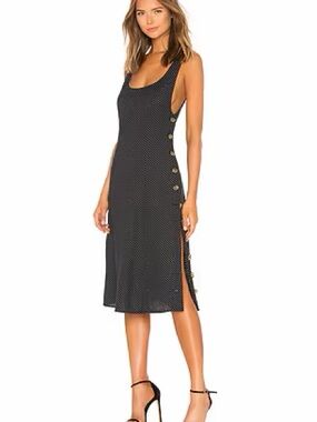 Revolve LPA Tank Midi Dress in Ditsy Dots Size XS